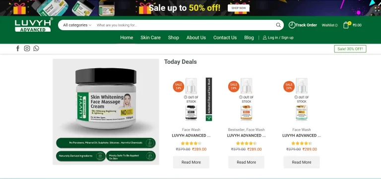 Luvyh - Tricky Mind Solution ecommerce client